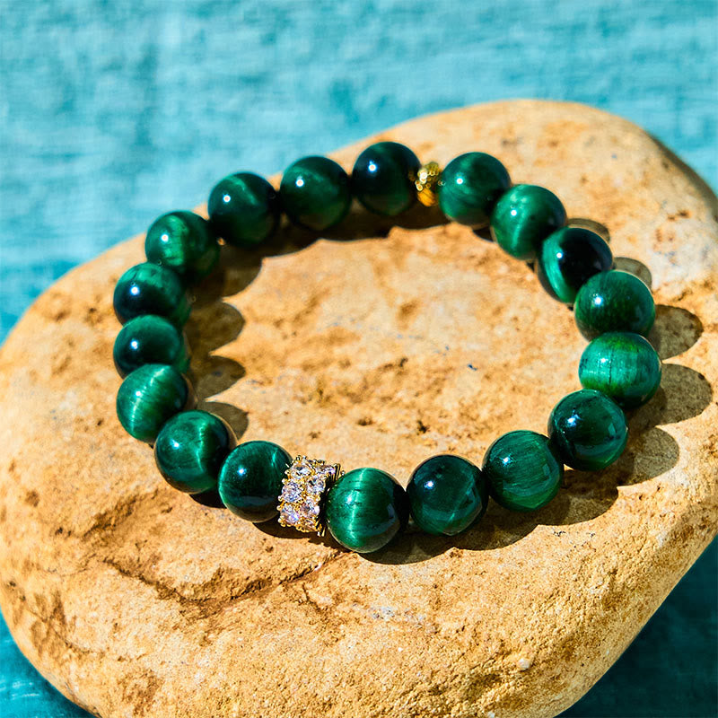 Green Tiger Eye Positive Bracelet