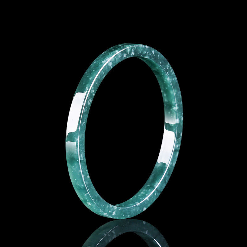 Natural Jade Abundance Thin Bracelet Bangle