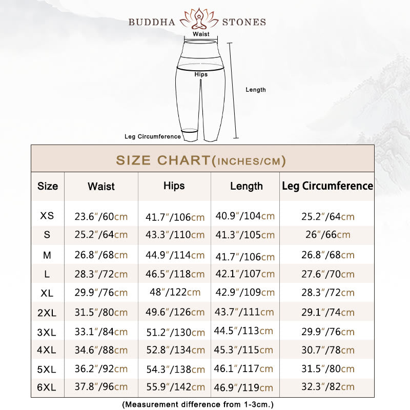 Pure Cotton Golden Lotus Mandala Pattern Women's Elastic Waist Harem Pants - Image 6