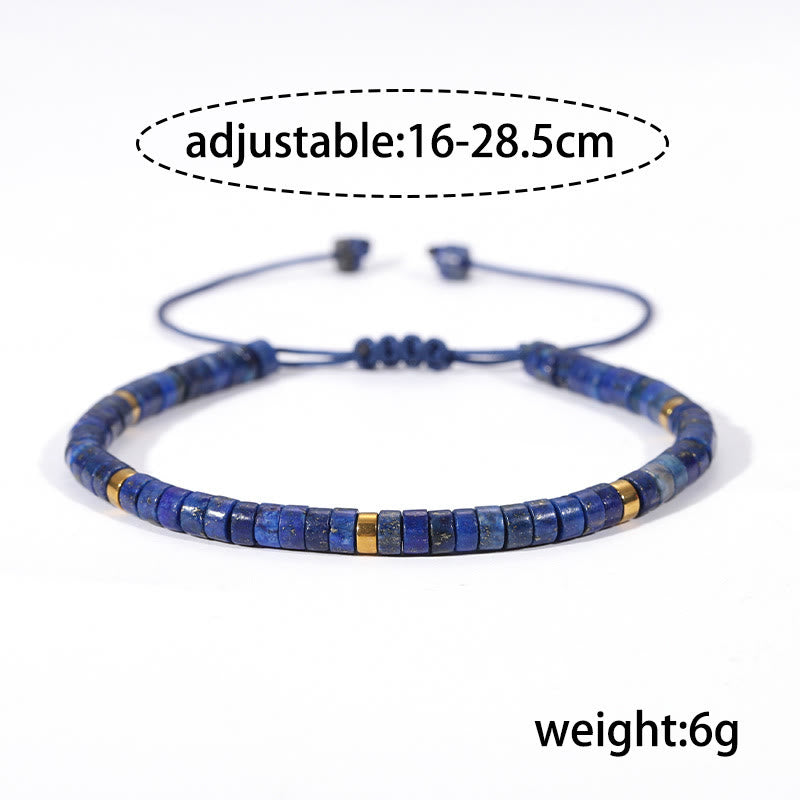 Natural Lazurite Spacer Bead Positive Balance Bracelet - Image 7