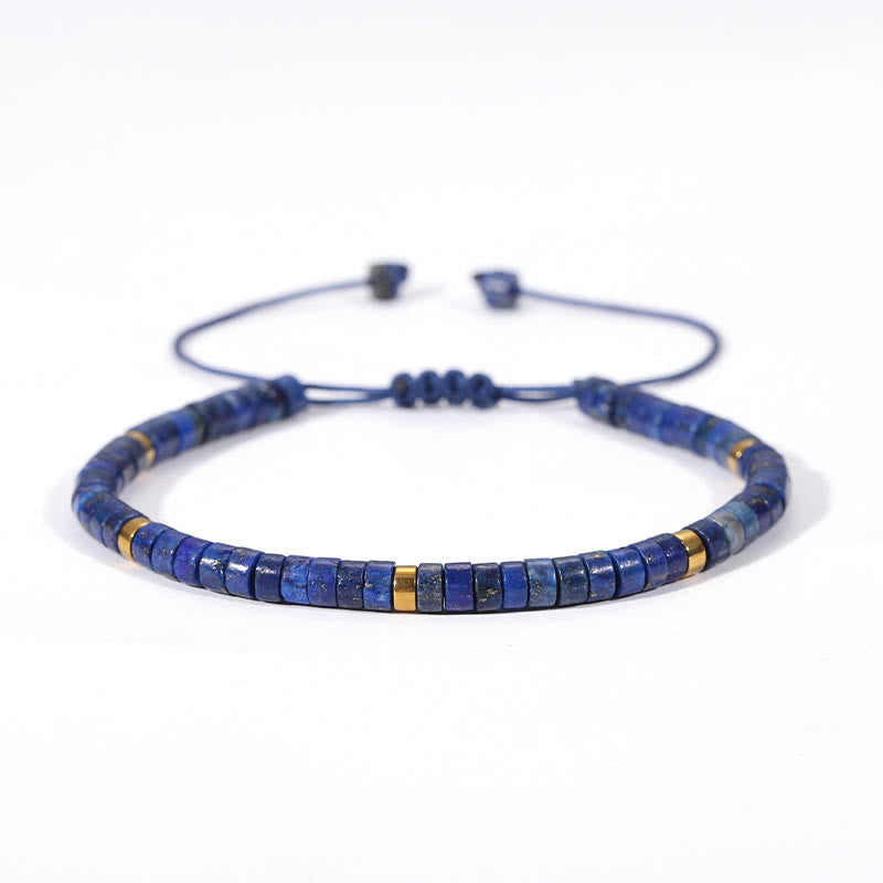 Natural Lazurite Spacer Bead Positive Balance Bracelet - Image 10