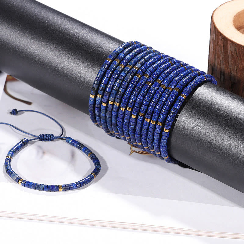 Natural Lazurite Spacer Bead Positive Balance Bracelet - Image 12