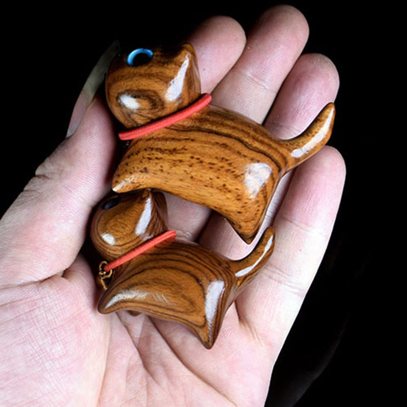 Rosewood Carving Cat Warmth Home Decoration - Image 10