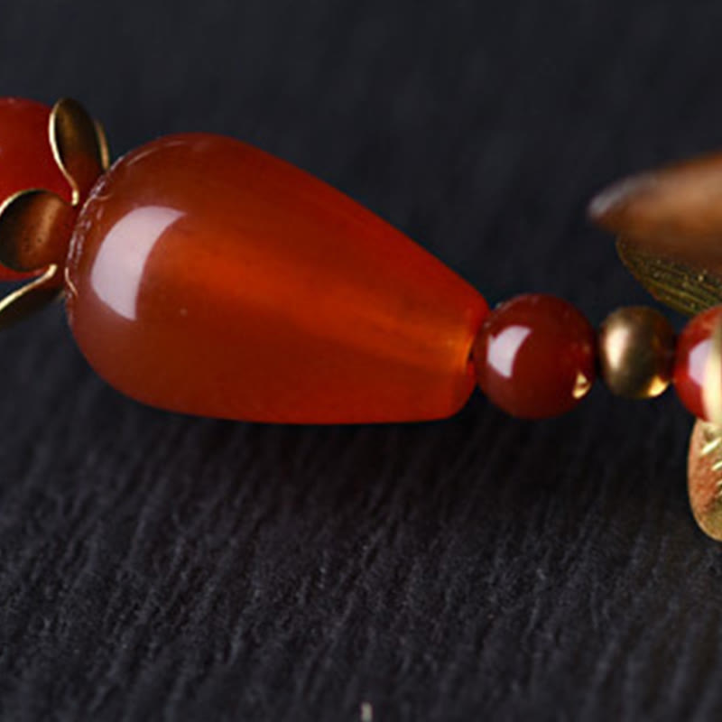 Silver Tassel Green Sandalwood Soothing Hairpin - Image 13