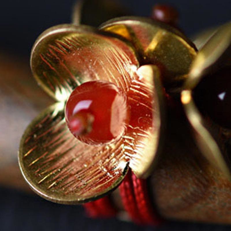 Silver Tassel Green Sandalwood Soothing Hairpin - Image 10