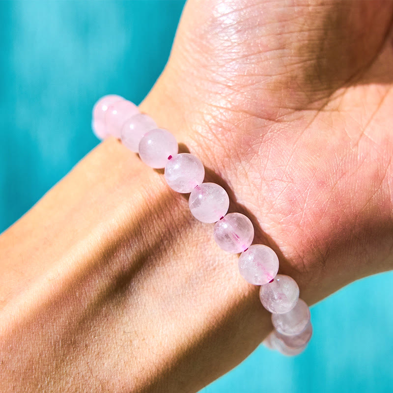 Pink Crystal Color Change Double PiXiu Cyclone Charm Warmth Bracelet - Image 5