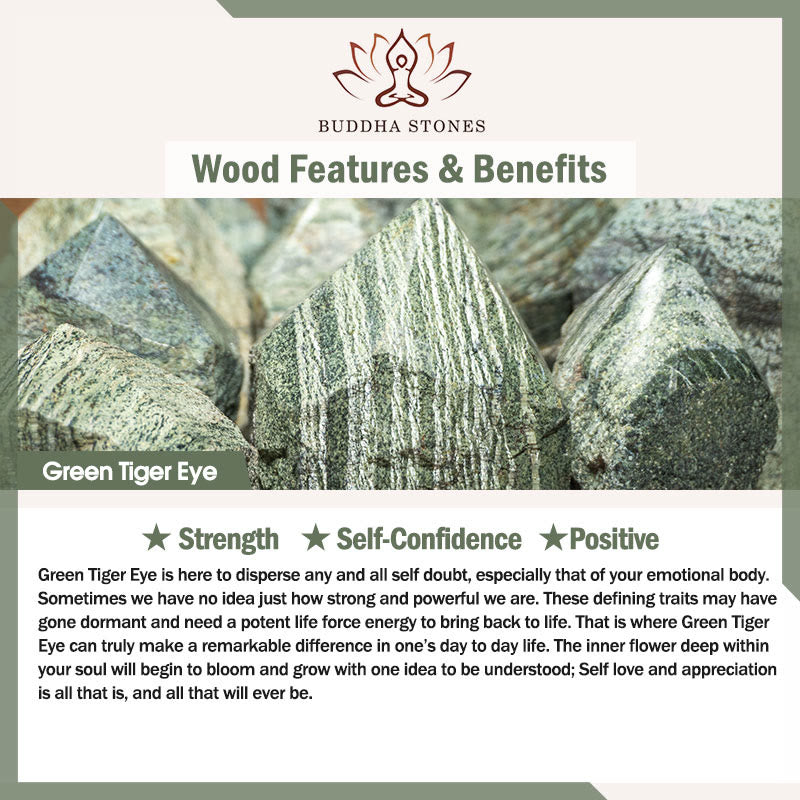 Natural Green Tiger Eye Black Magnetite Black Obsidian Double Row Beads Positive Bracelet - Image 7