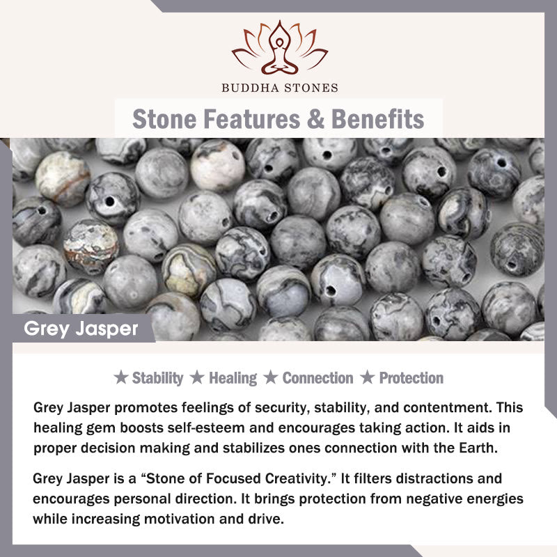 Natural Irregular Cut Obsidian Grey Jasper 925 Sterling Silver Rolled Leaf Bead Protection Bracelet - Image 8