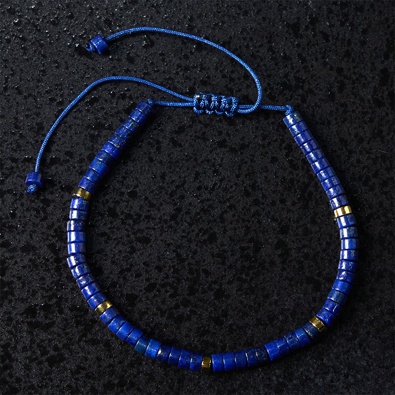 Natural Lazurite Spacer Bead Positive Balance Bracelet - Image 8