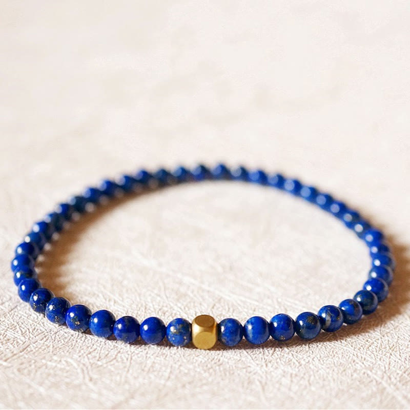 4mm Ultra-thin Lazurite Beads Self Care Bracelet