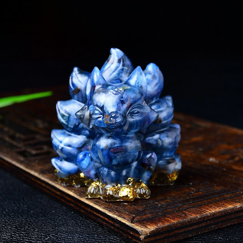 Natural Various Crystal Strawberry Quartz Amethyst Nine Tailed Fox Protection Home Decoration - Image 43