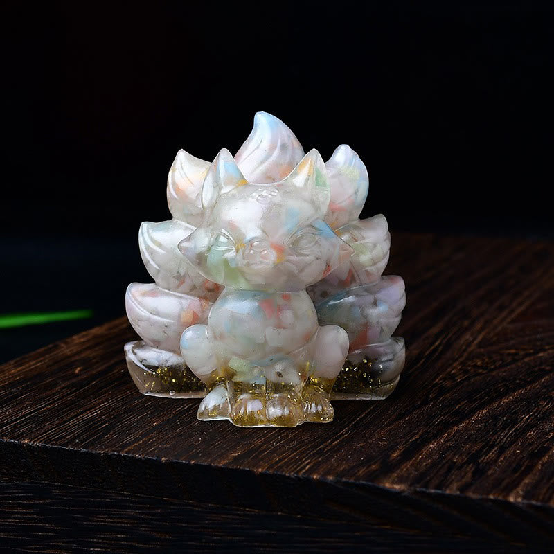 Natural Various Crystal Strawberry Quartz Amethyst Nine Tailed Fox Protection Home Decoration - Image 53