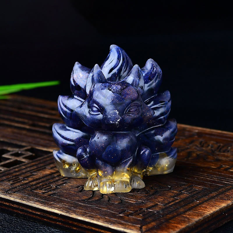 Natural Various Crystal Strawberry Quartz Amethyst Nine Tailed Fox Protection Home Decoration - Image 51