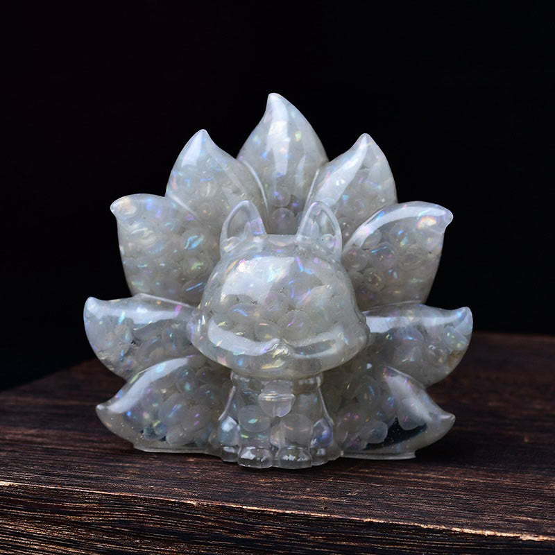 Small Various Stone Pink Crystal Citrine Amethyst Nine Tailed Fox Warmth Home Decoration - Image 21