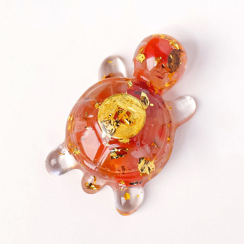 Small Various Crystal Green Aventurine Amethyst Turtle Copper Coins Luck Home Decoration - Image 9
