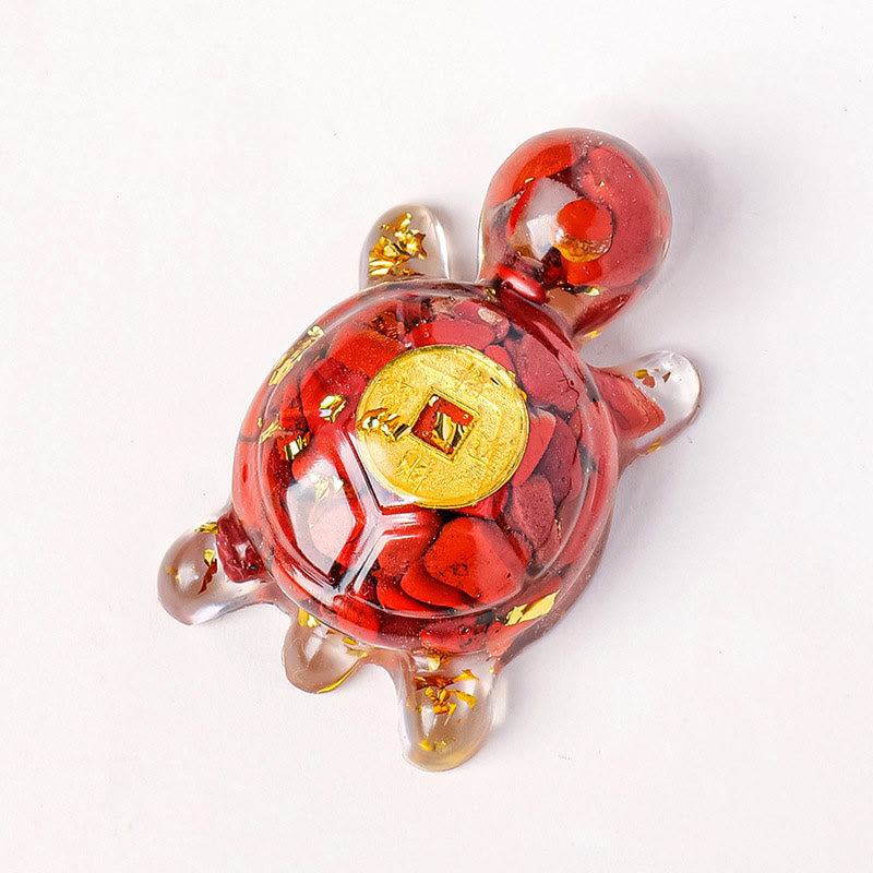 Small Various Crystal Green Aventurine Amethyst Turtle Copper Coins Luck Home Decoration - Image 7