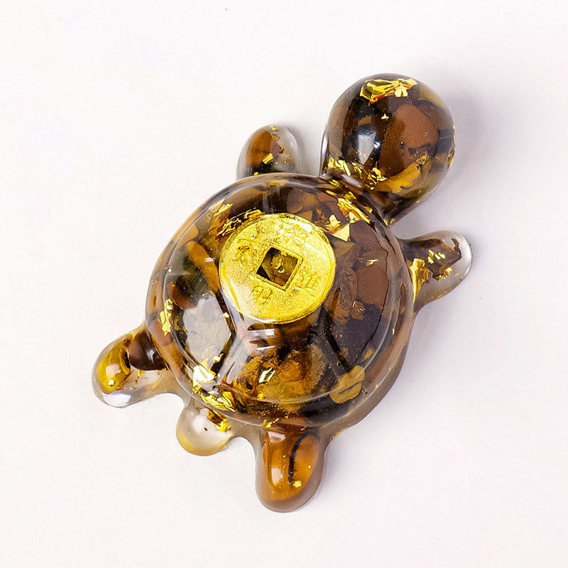 Small Various Crystal Green Aventurine Amethyst Turtle Copper Coins Luck Home Decoration - Image 11