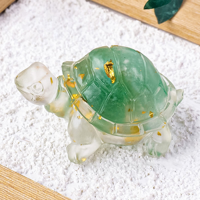 Various Stone Citrine Green Aventurine Amethyst Mini Turtle Prosperity Home Decoration - Image 7