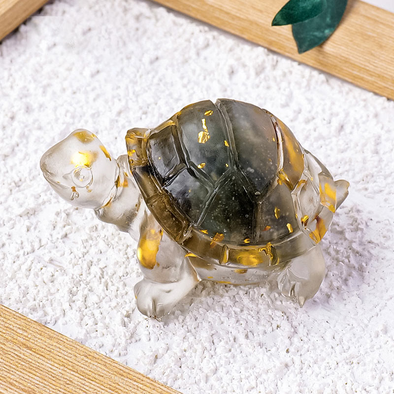 Various Stone Citrine Green Aventurine Amethyst Mini Turtle Prosperity Home Decoration - Image 5