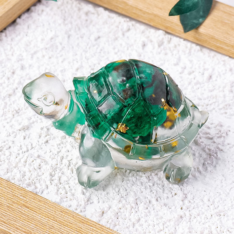 Various Stone Citrine Green Aventurine Amethyst Mini Turtle Prosperity Home Decoration - Image 18