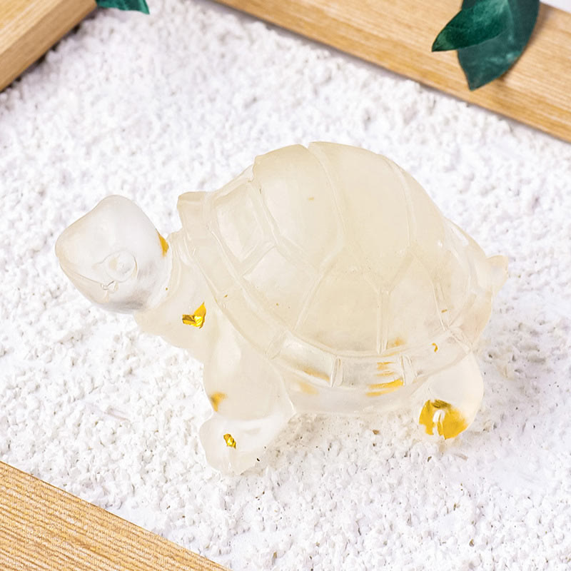 Various Stone Citrine Green Aventurine Amethyst Mini Turtle Prosperity Home Decoration - Image 17