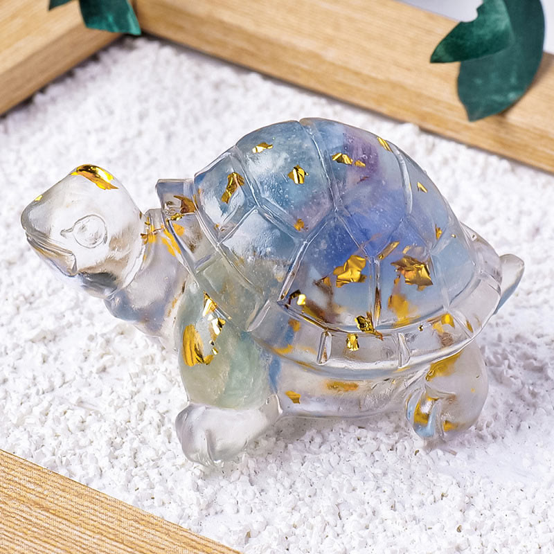 Various Stone Citrine Green Aventurine Amethyst Mini Turtle Prosperity Home Decoration - Image 20