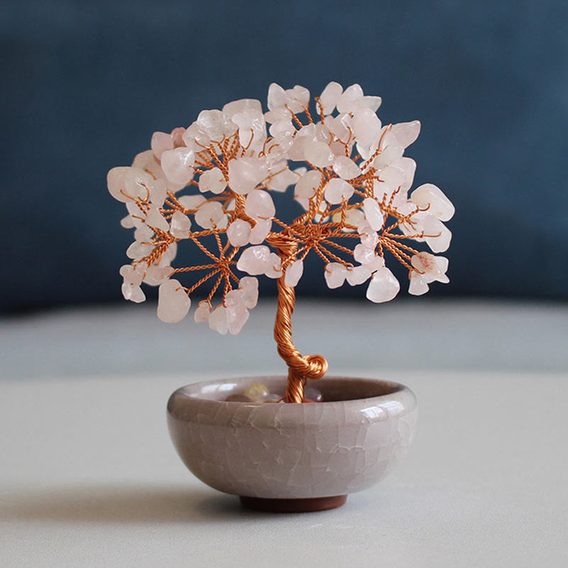 Various Crystal Citrine Amethyst Green Aventurine Tree Prosperity Home Decoration - Image 15