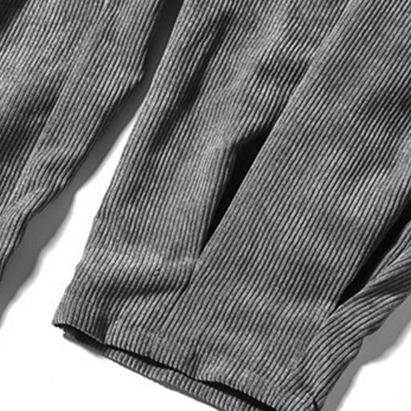 Casual Plain Cotton Bloomer Men's Pants With Pockets - Image 25