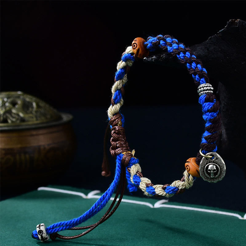 Tibetan Hand-woven Garuda String Luck Bracelet - Image 9