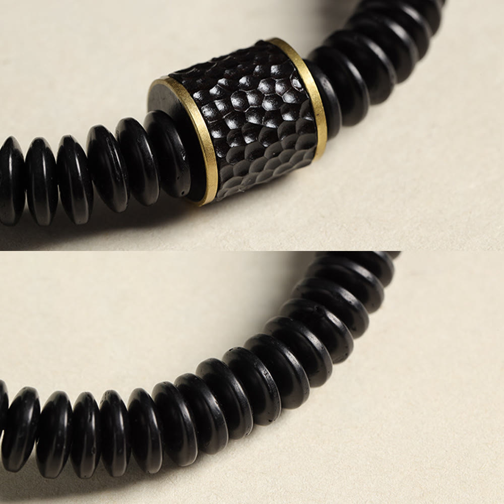 Tibetan Coconut Shell Auspicious Clouds Positive Bracelet - Image 13