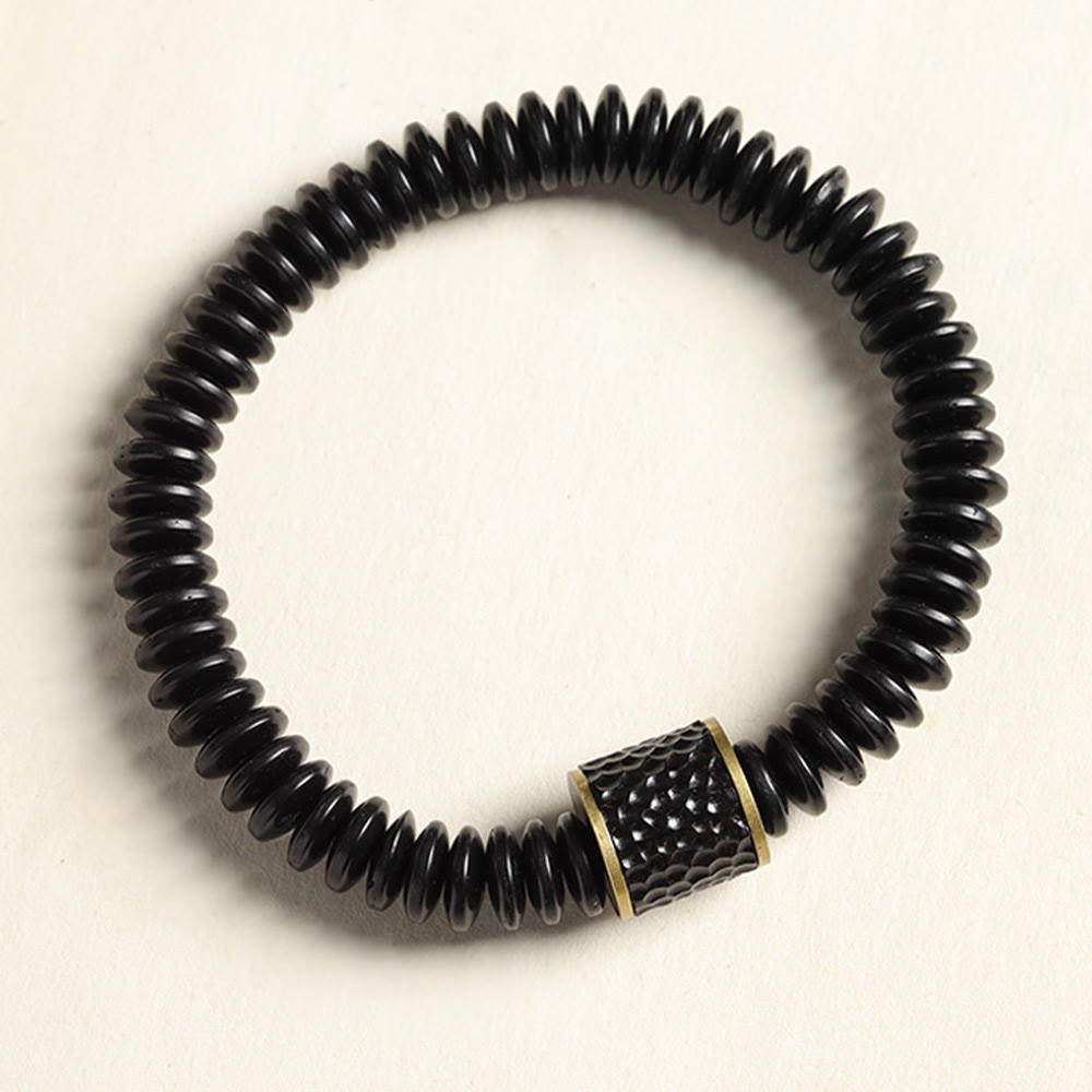 Tibetan Coconut Shell Auspicious Clouds Positive Bracelet - Image 11