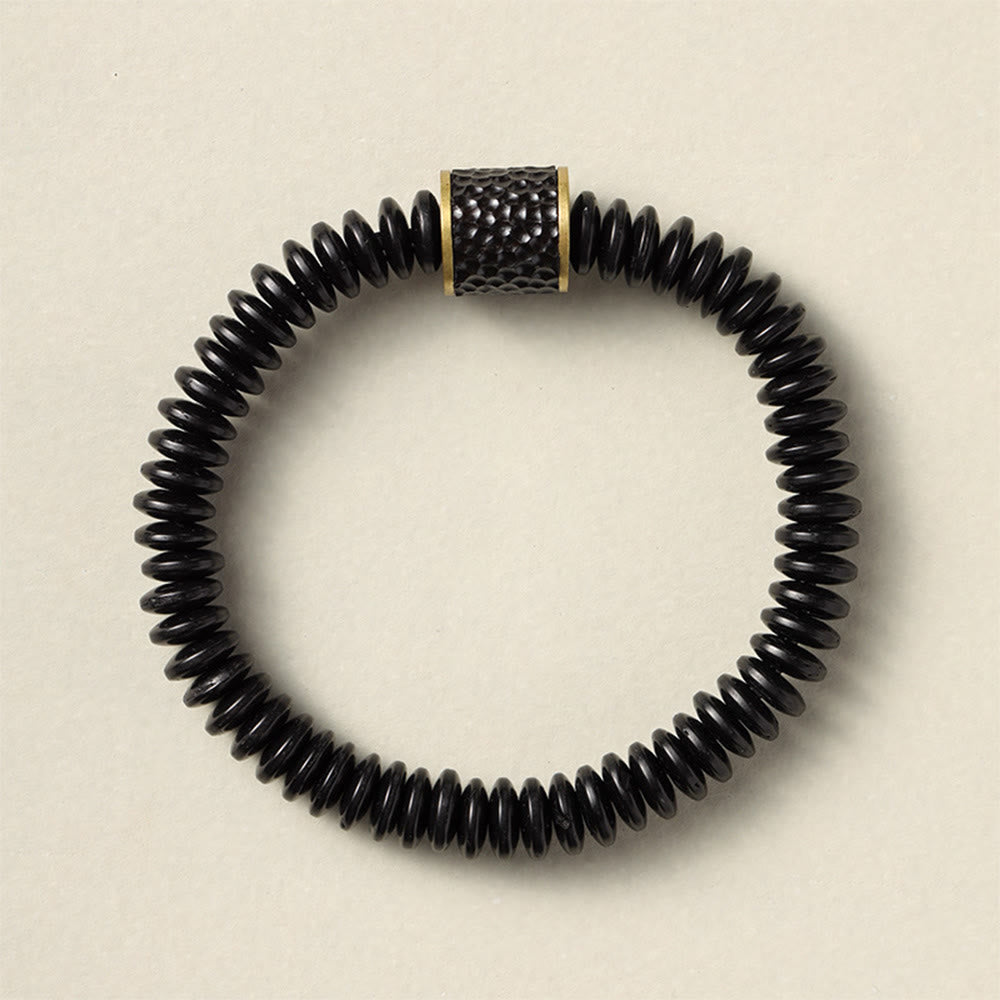 Tibetan Coconut Shell Auspicious Clouds Positive Bracelet - Image 12