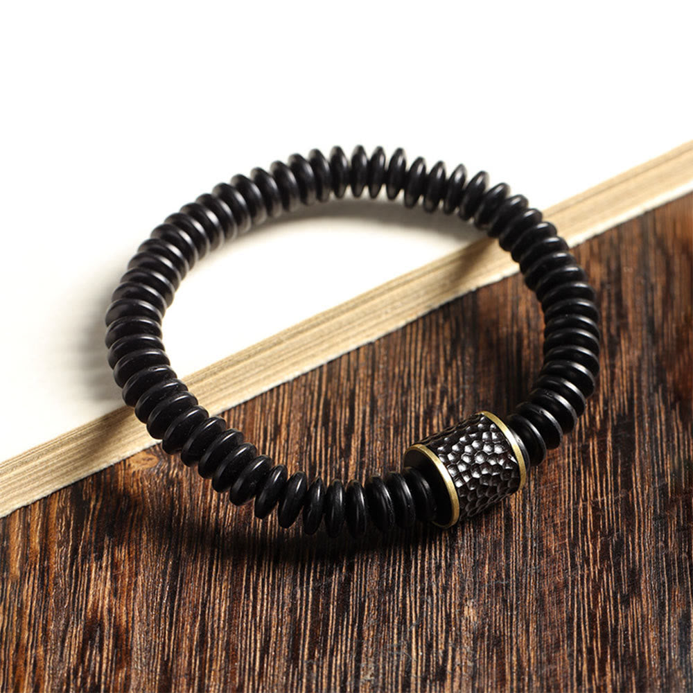 Tibetan Coconut Shell Auspicious Clouds Positive Bracelet - Image 10