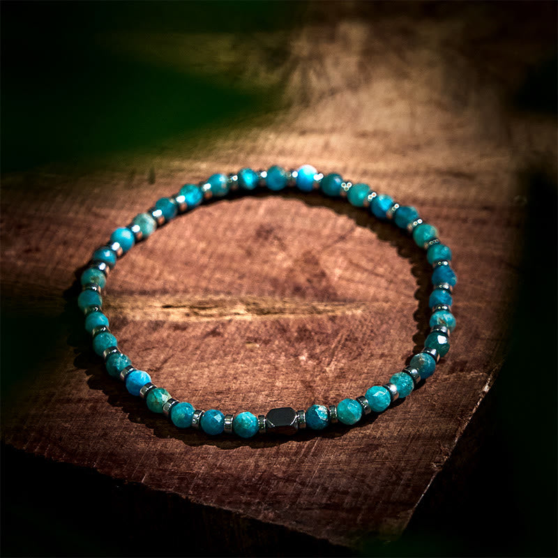 Apatite Hematite Communication Bracelet