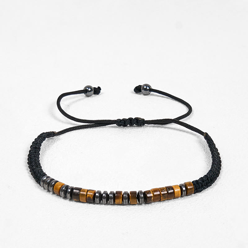 3Pcs Tiger Eye Lava Rock Protection Bracelet Set - Image 12