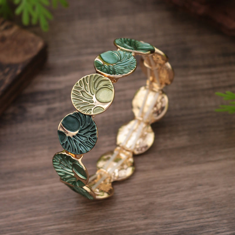 The Tree Of Life Creation Enamel Alloy Bracelet