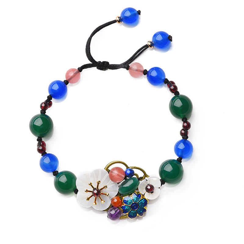 Agate Shell Flower Support Bracelet - Image 5