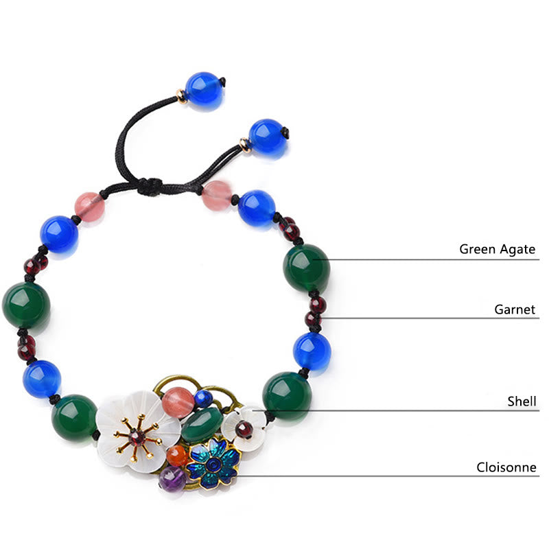 Agate Shell Flower Support Bracelet - Image 9