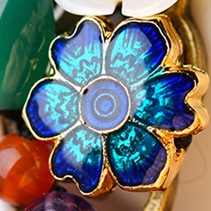 Agate Shell Flower Support Bracelet - Image 11