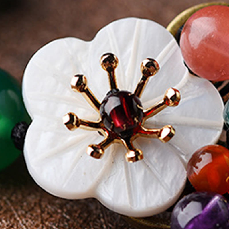 Agate Shell Flower Support Bracelet - Image 10
