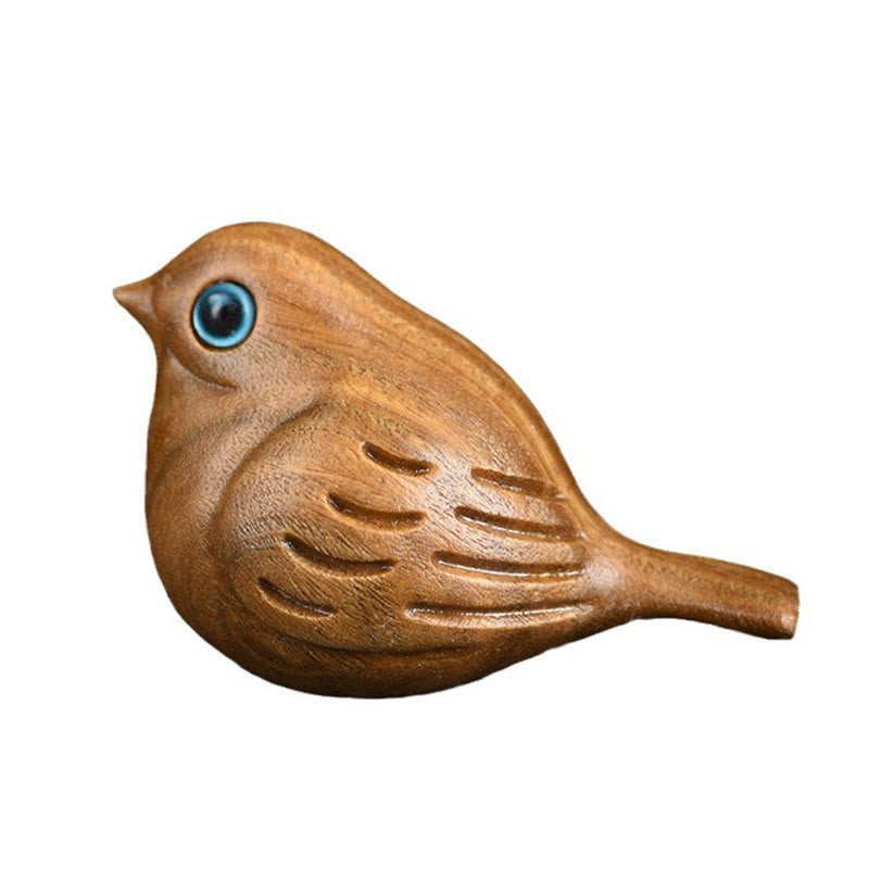 Mini Magpie Bird Carved Positive Desk Decoration - Image 5