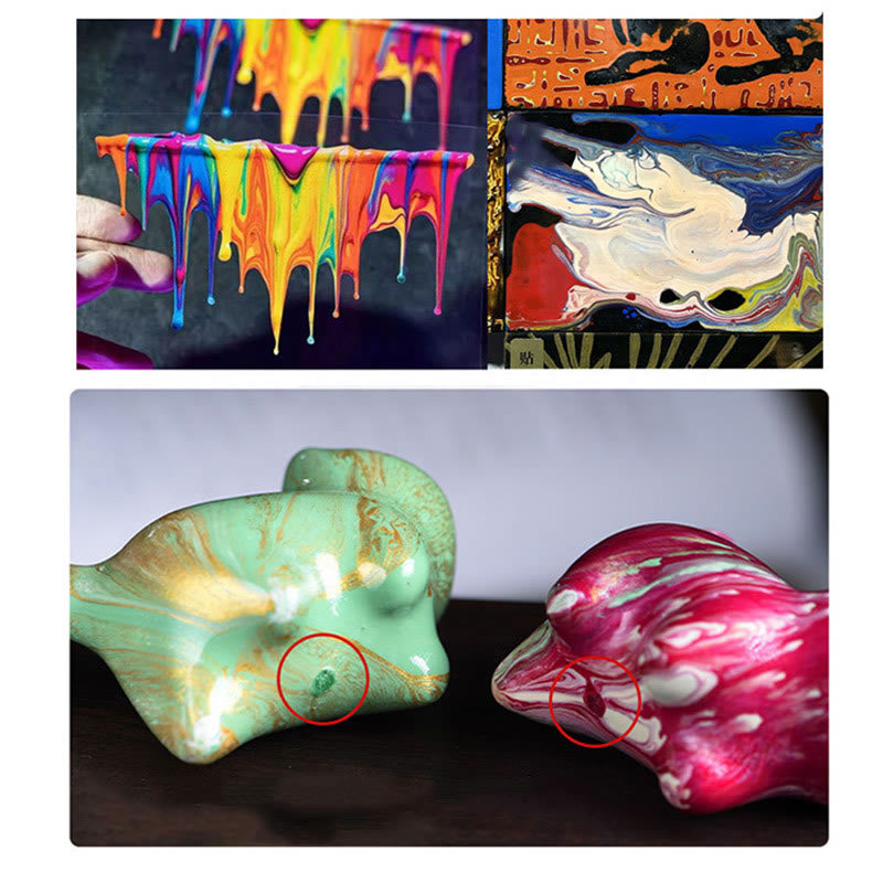 Mini Lovely Cat Ebony Wood Lacquer Craft Peace Decoration - Image 12