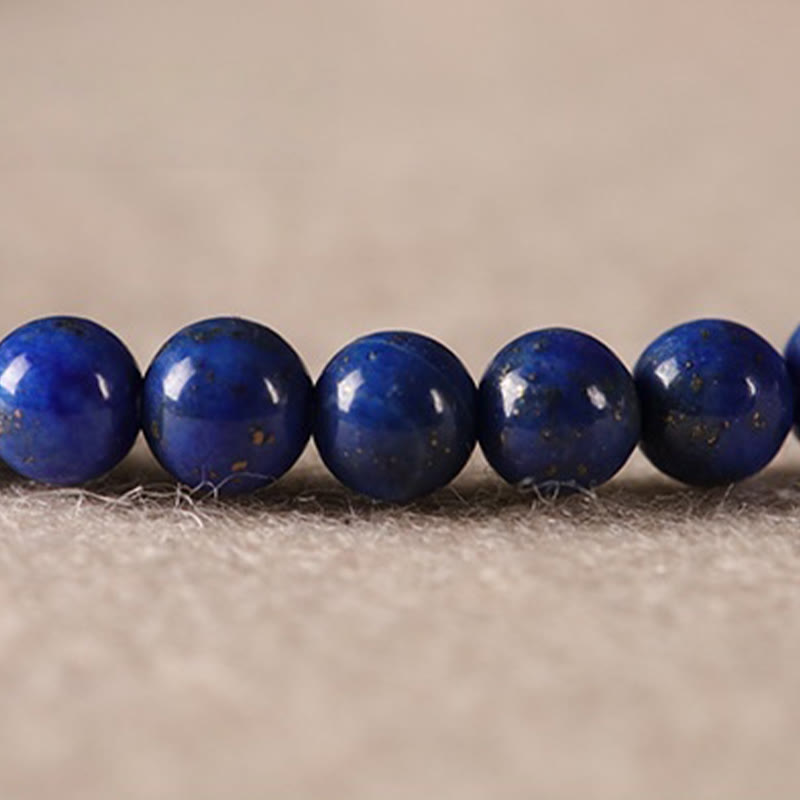Small Lazurite Agate Ultra-thin Beads Positive Bracelet - Image 15