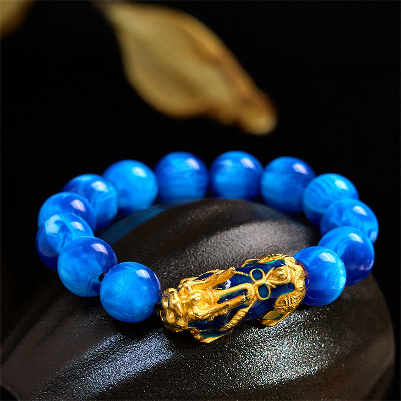 Colorful Sea Willow Color Change PiXiu Positive Healing Bracelet