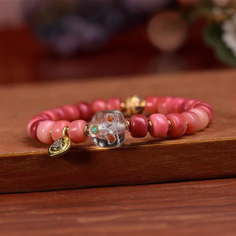 Tibetan Camel Bone Red Agate Luck Bracelet - Image 13