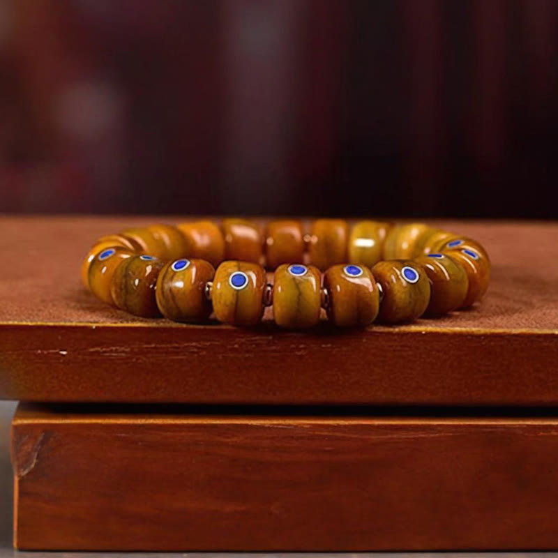 Vintage Tibetan Bone Beads Braided Rope Positive Balance Bracelet - Image 8