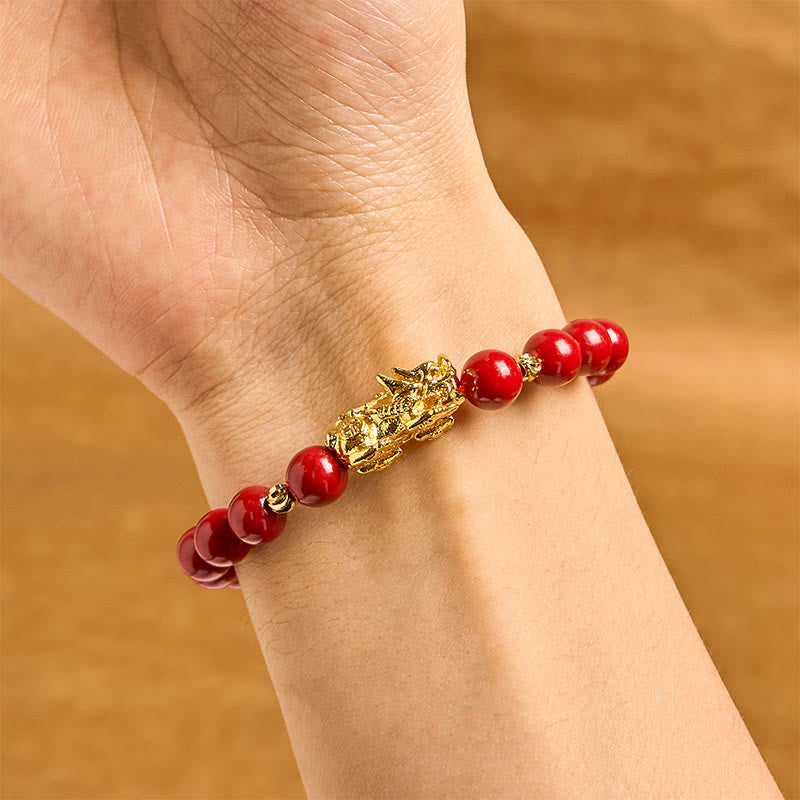 Cinnabar PiXiu Calm Blessing Bracelet - Image 3