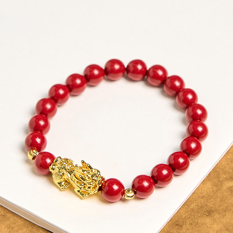 Cinnabar PiXiu Calm Blessing Bracelet - Image 4