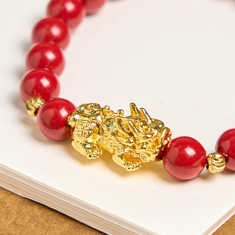 Cinnabar PiXiu Calm Blessing Bracelet - Image 5