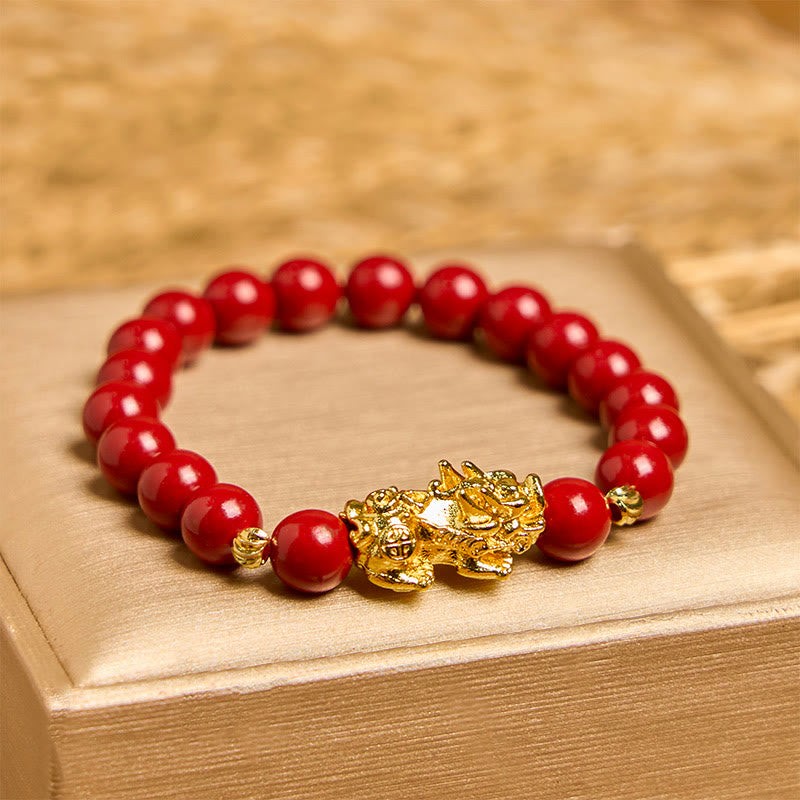 Cinnabar PiXiu Calm Blessing Bracelet